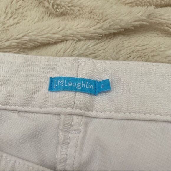 J. McLaughlin Lexi 4-Way Stretch Denim Slim Leg Jeans white size 8 - Picture 8 of 9